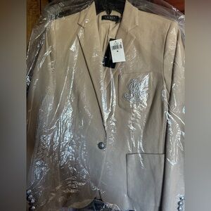 Lauren Ralph Lauren Women's Bullion Jacquard Blazer NEW- Medium